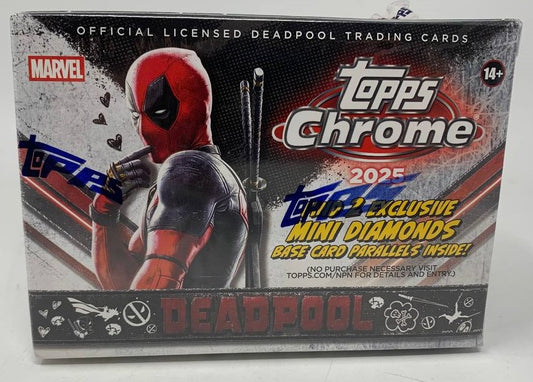 Deadpool Chrome Trading Cards Topps 2025 Value Box (04/01/2026)