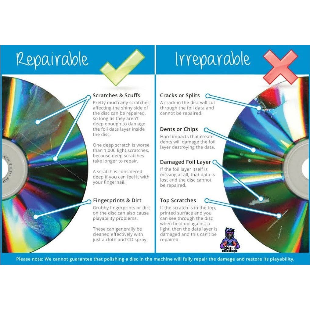 Professional Disc Resurfacing Services (Regular CD, Blu-ray & GameCube)