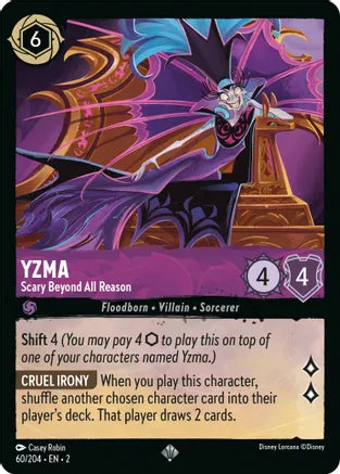 Disney Lorcana: ROTF, 60/204 Yzma (Scary Beyond All Reason) (SR)