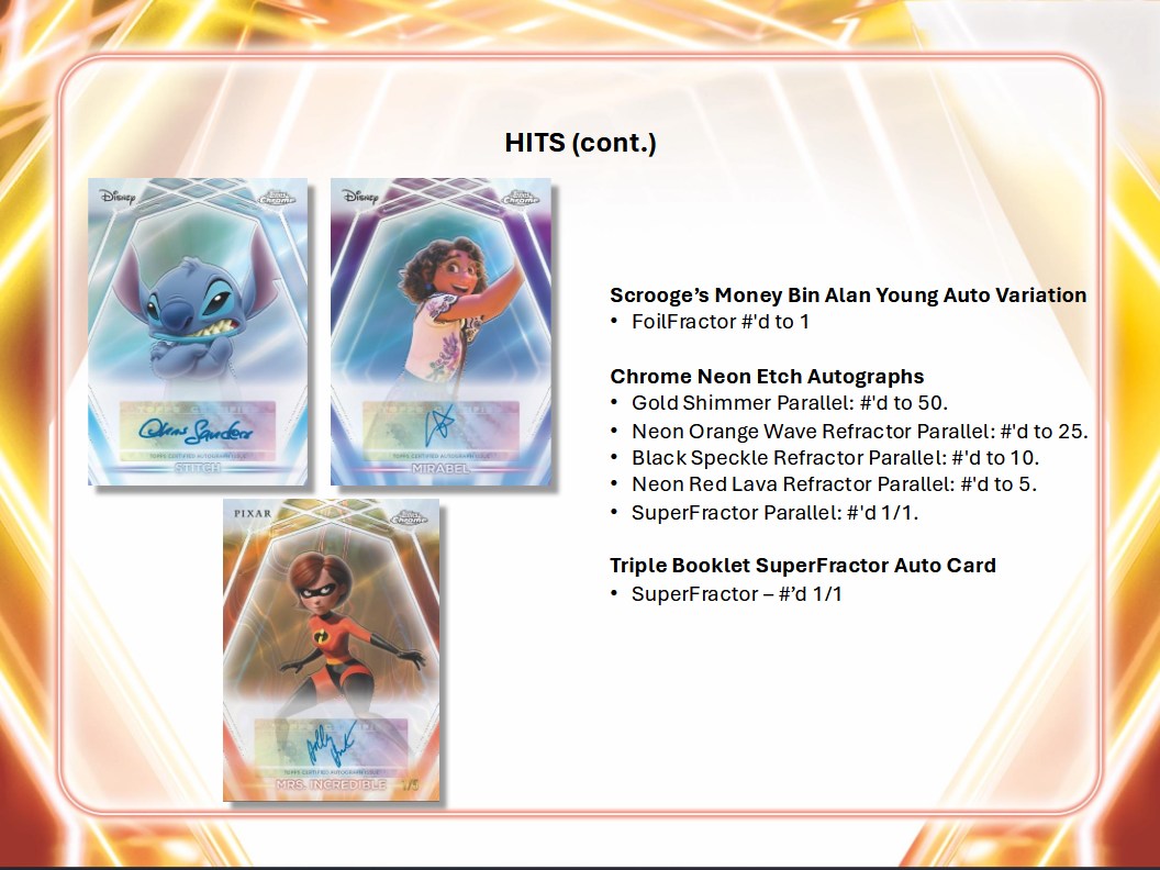 Disney Neon 2026 Topps Hobby Box (08/19/2026)