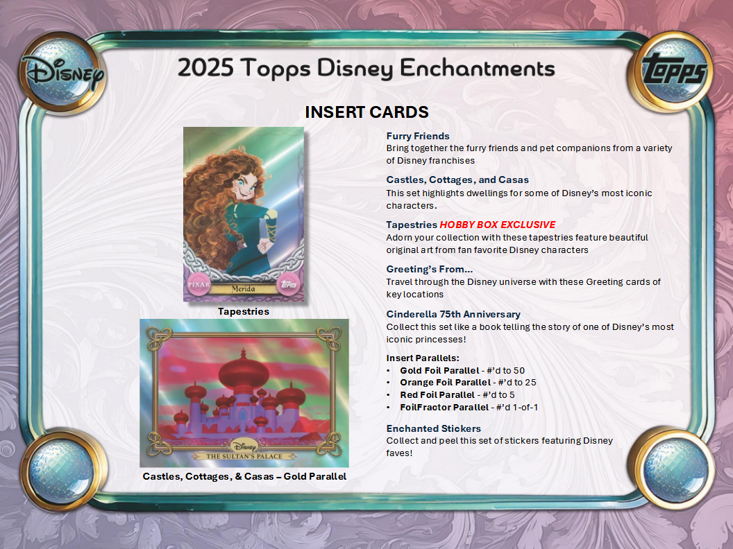Disney Wonder Trading Cards Topps 2025 Mega Box Frozen (10/22/2025)