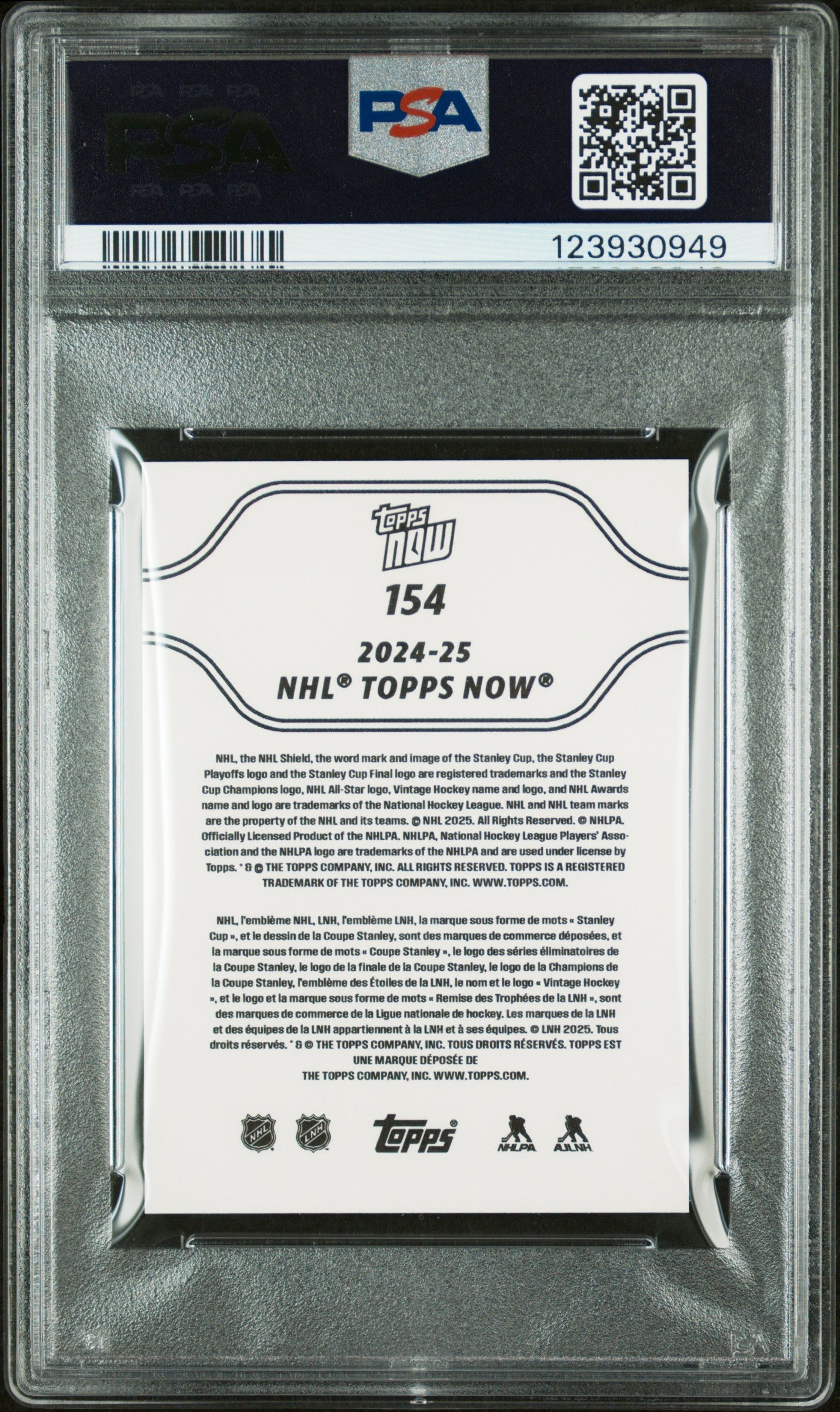 Graded 2024 Topps Now Alex Ovechkin #154 Stickers Hockey Card PSA 9 Mint