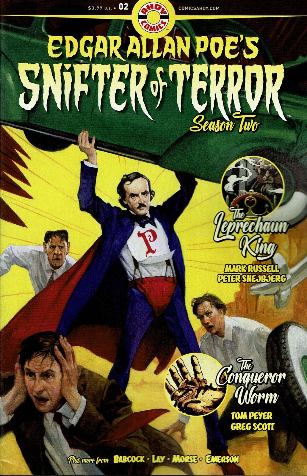 EDGAR ALLAN POES SNIFTER OF TERROR SEASON 2 #2 (OF 6) Ahoy 2019 NM Action Comics 1 Superman Homage - Golden Apple Comics