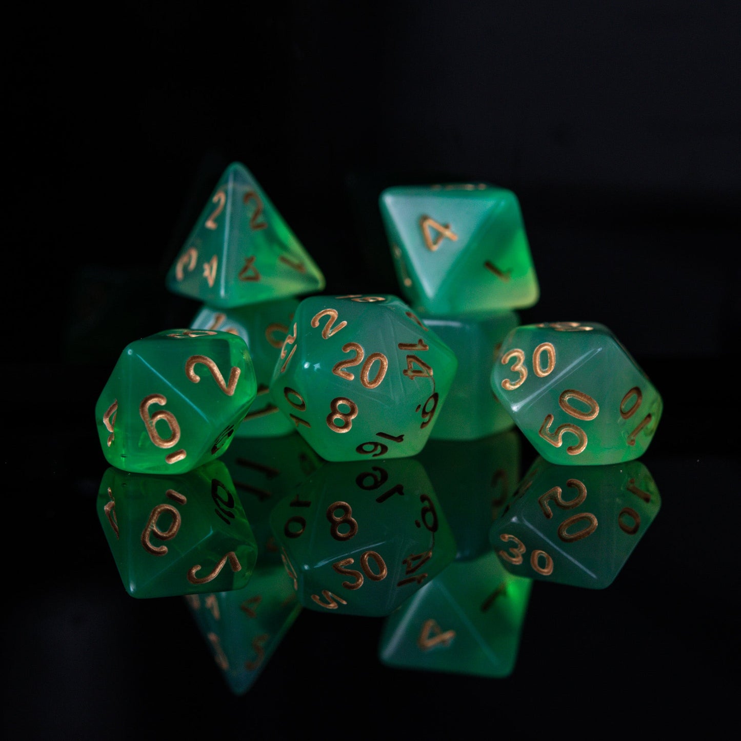 Elixir of Zombification Acrylic Dice Set