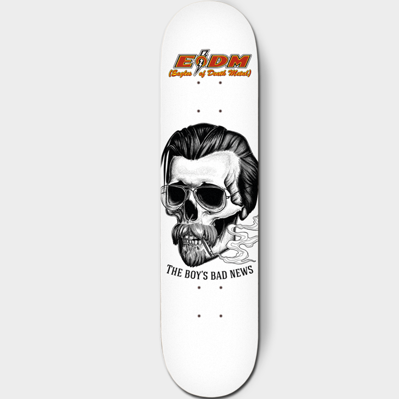 Volatile x Eagles Of Death Metal - White Skull Skateboard Deck