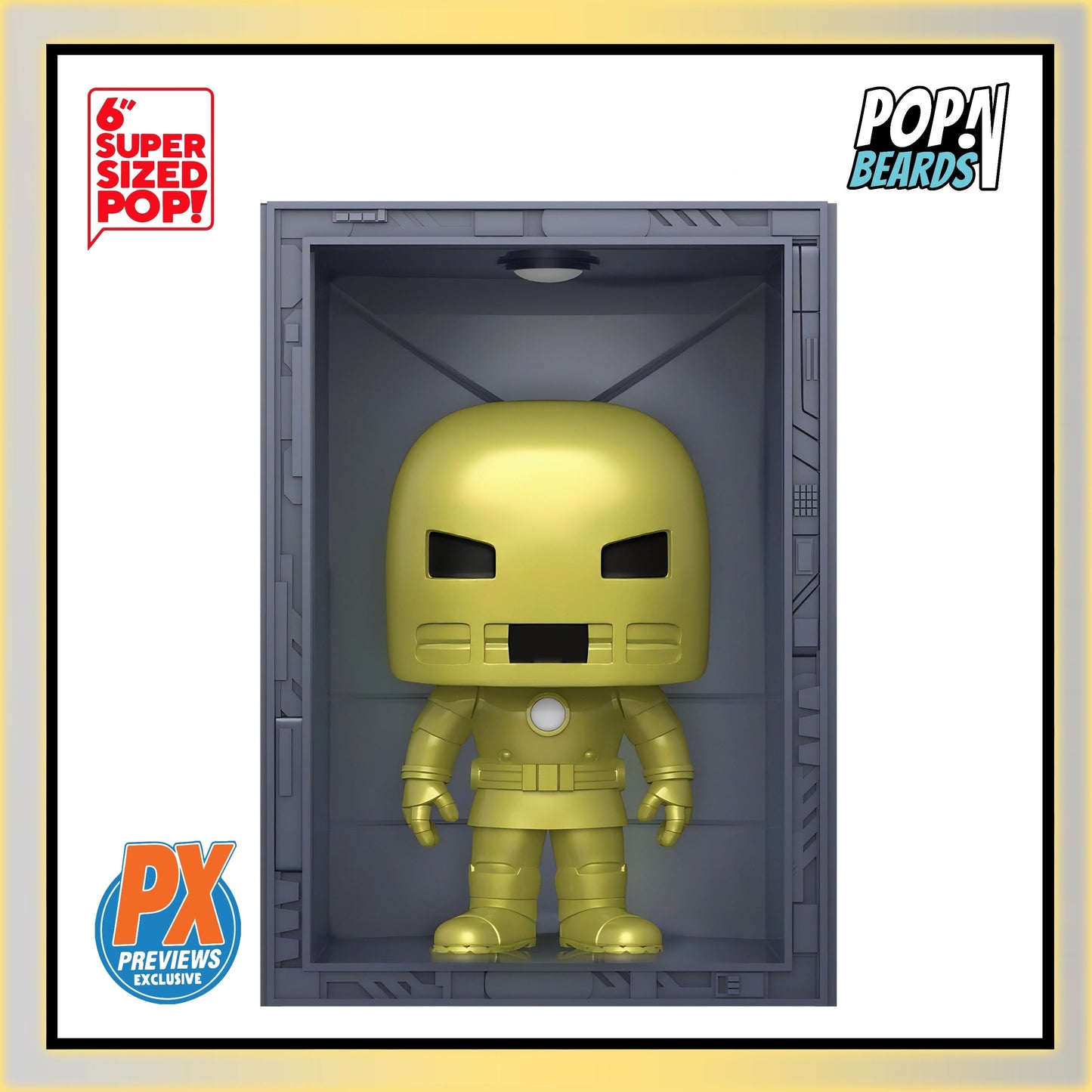 POP! Deluxe (Super): 1035 Hall of Armor, Iron Man Model 1 Exclusive