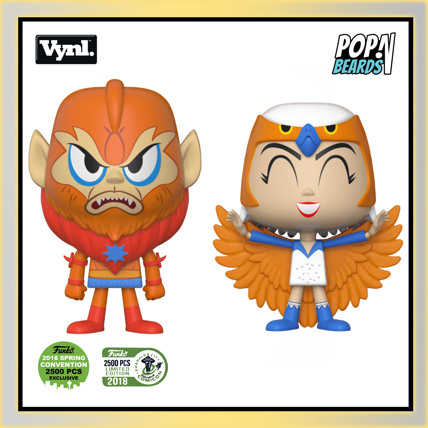 VYNL.: MOTU, Beast Man and Sorceress (2,500 PCS) (2-PK) Exclusive