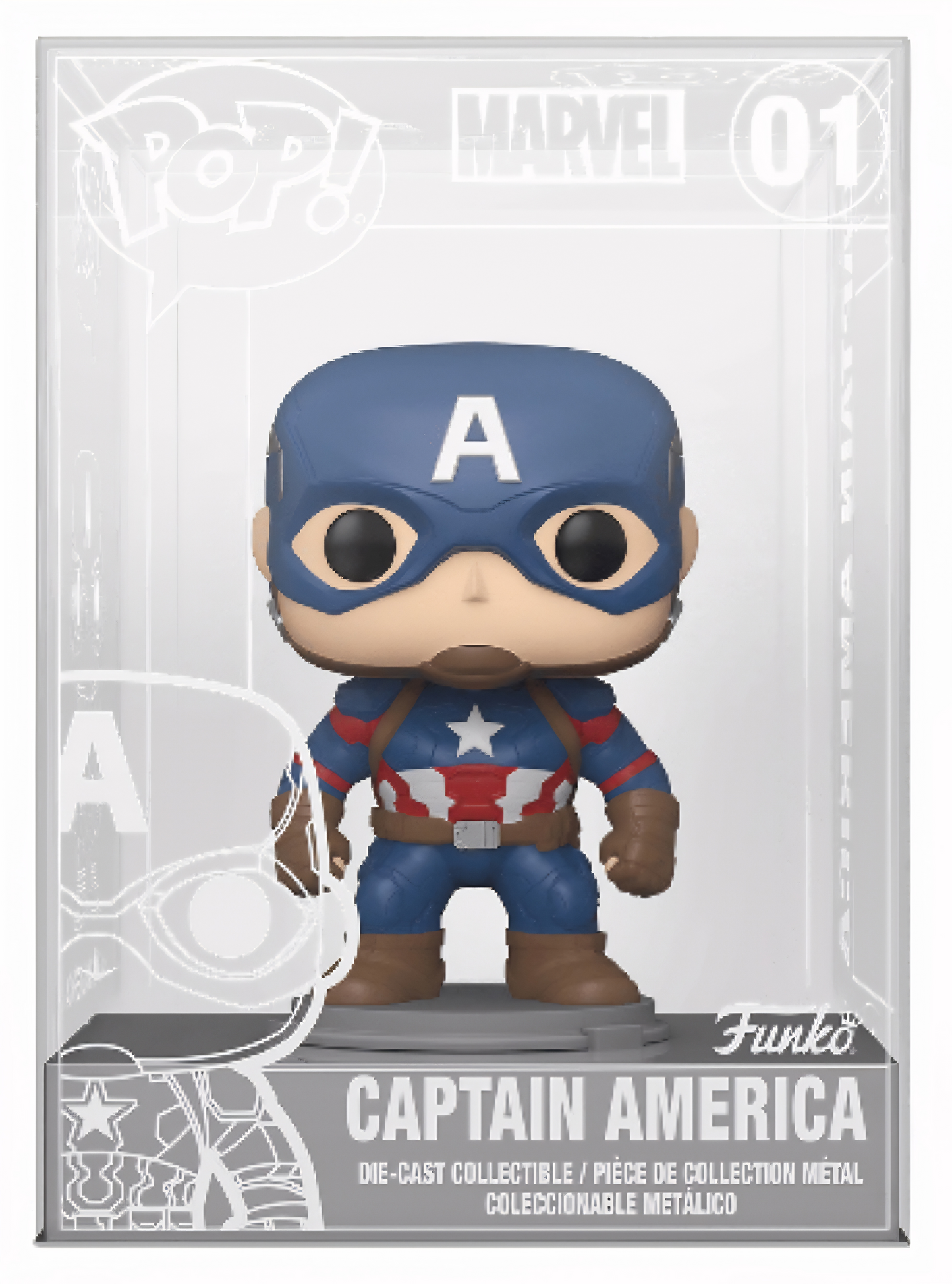 POP! Die-Cast: 01 Marvel, CPT America Exclusive