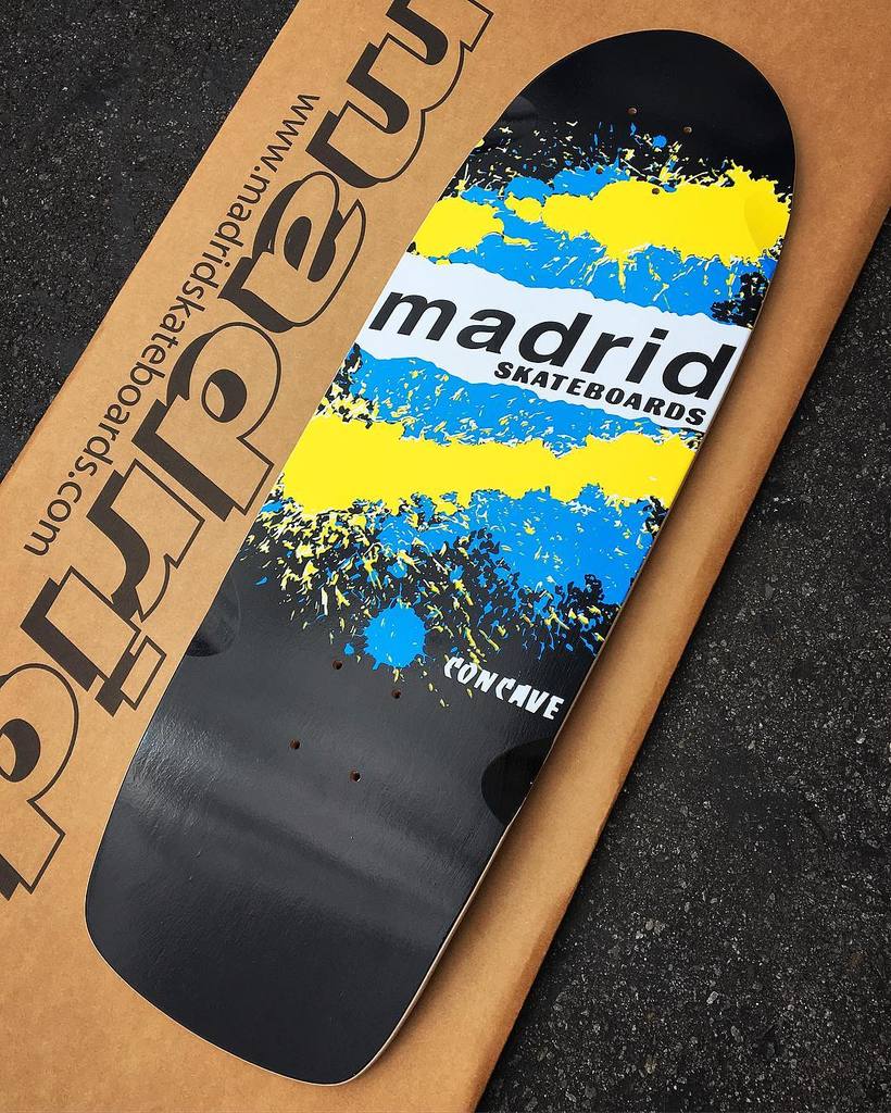 Madrid Explosion 9.5" Blue/Yellow Complete Skateboard