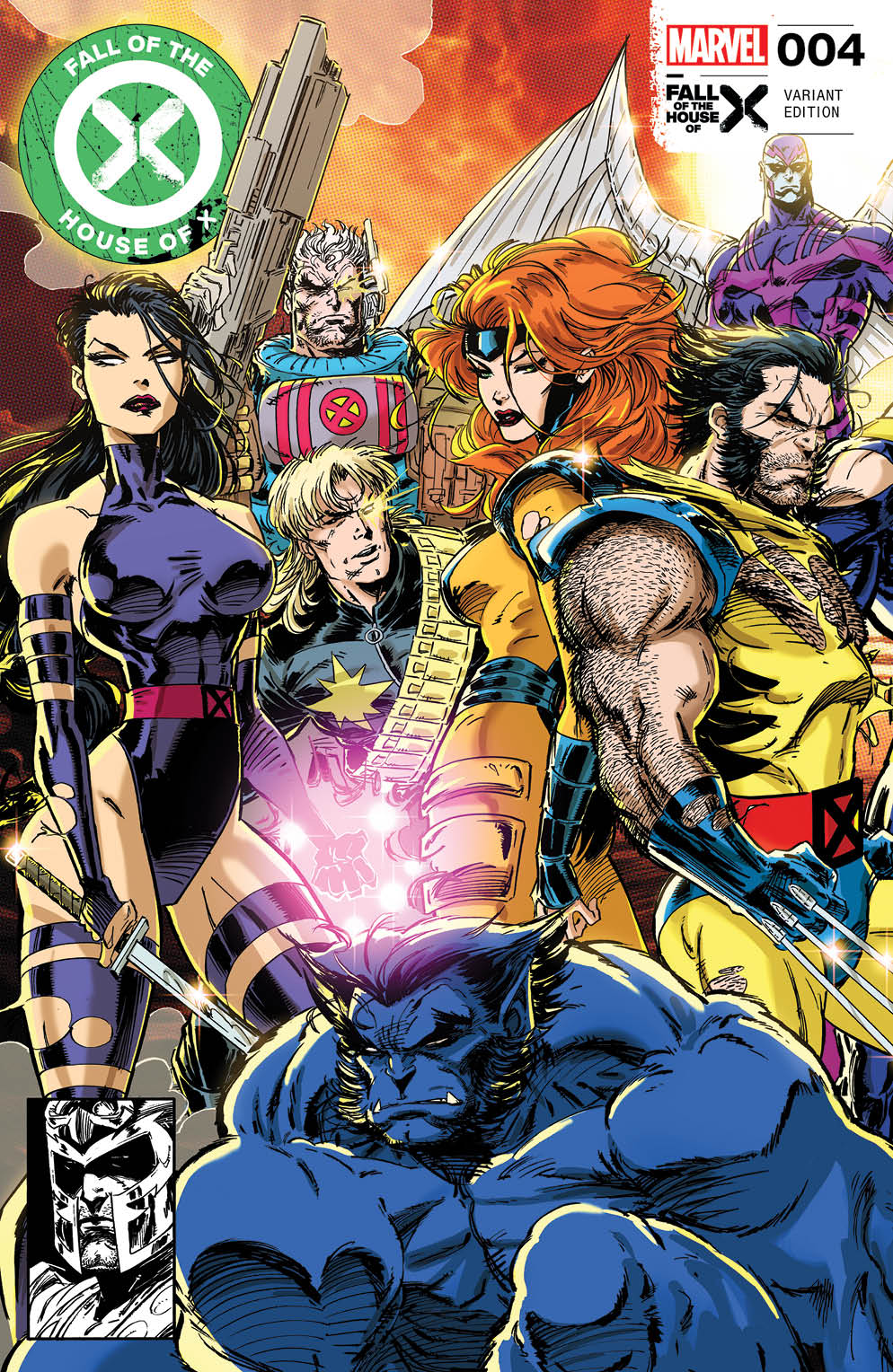 [2 Pack] Kaare Andrews Fall Of The House Of X #4 / Rise Of The Powers Of X #4 Exclusive Connecting Var [Fhx] (04/24/2024)