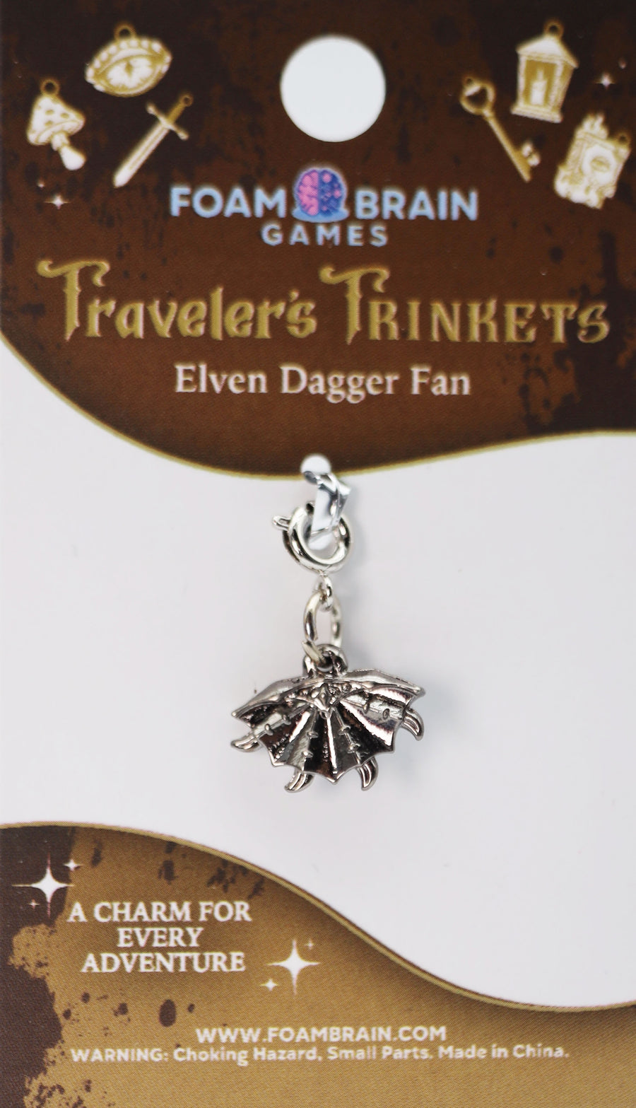 Traveler's Trinkets: Elven Dagger Fan Charm - Golden Apple Comics