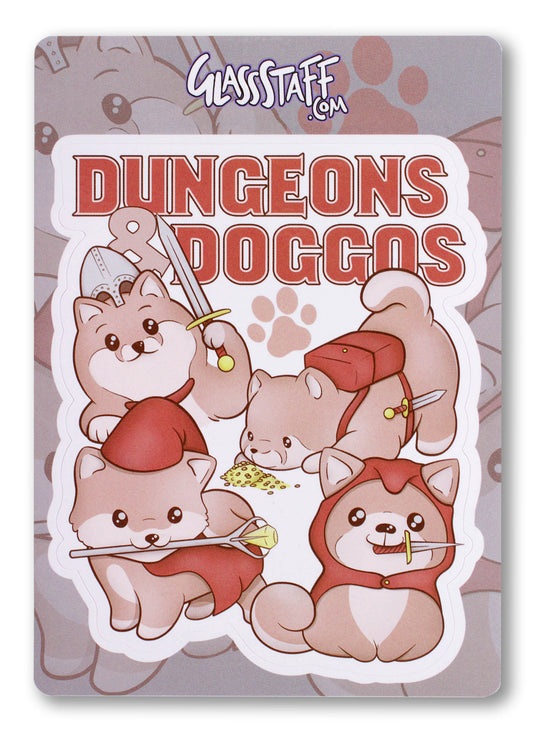 Forged Gaming: Sticker - Die Cut Vinyl - Waterproof - 3.5" - Dungeons & Doggos - Golden Apple Comics