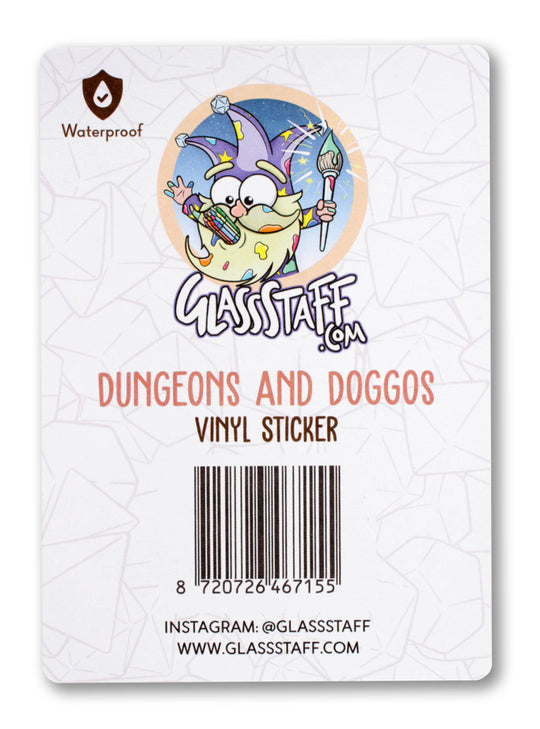 Forged Gaming: Sticker - Die Cut Vinyl - Waterproof - 3.5" - Dungeons & Doggos - Golden Apple Comics