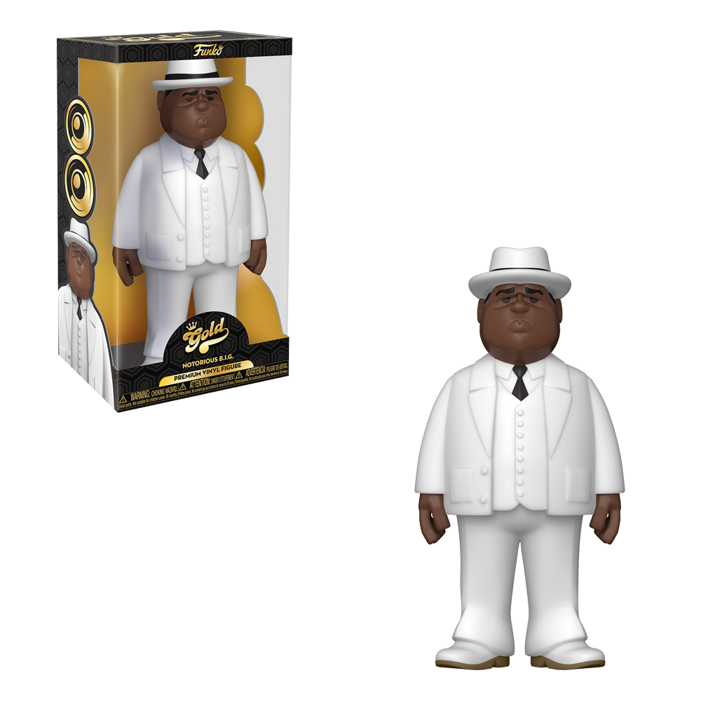 Funko Vinyl GOLD: Music - Biggie Smalls (White Suit) 12-Inch Vinyl Figure - Golden Apple Comics