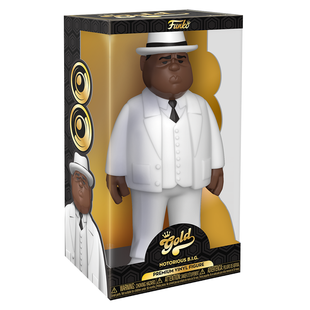 Funko Vinyl GOLD: Music - Biggie Smalls (White Suit) 12-Inch Vinyl Figure - Golden Apple Comics