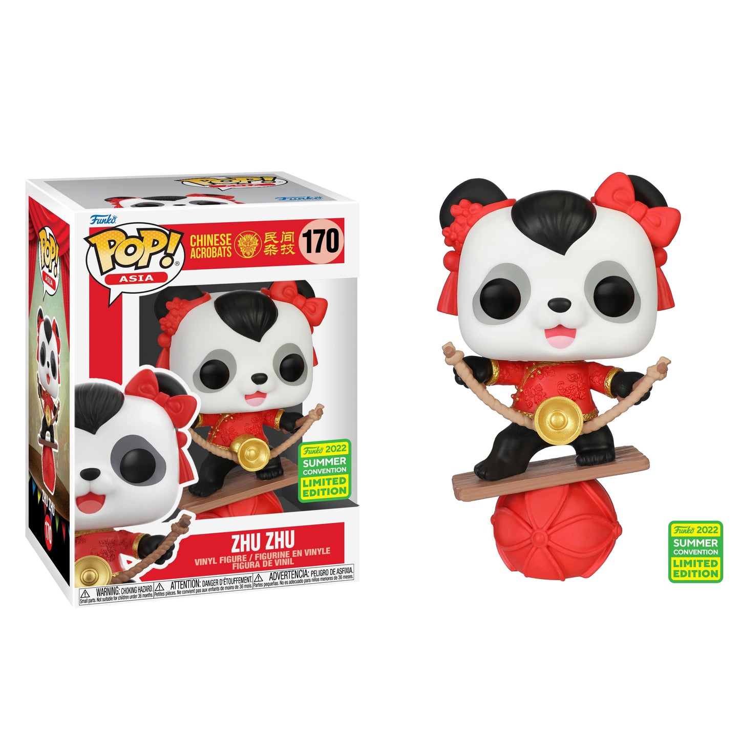 Funko POP! Chinese Acrobatics - Zhu Zhu Vinyl Figure #170 Summer Convention 2022 Exclusive - Golden Apple Comics