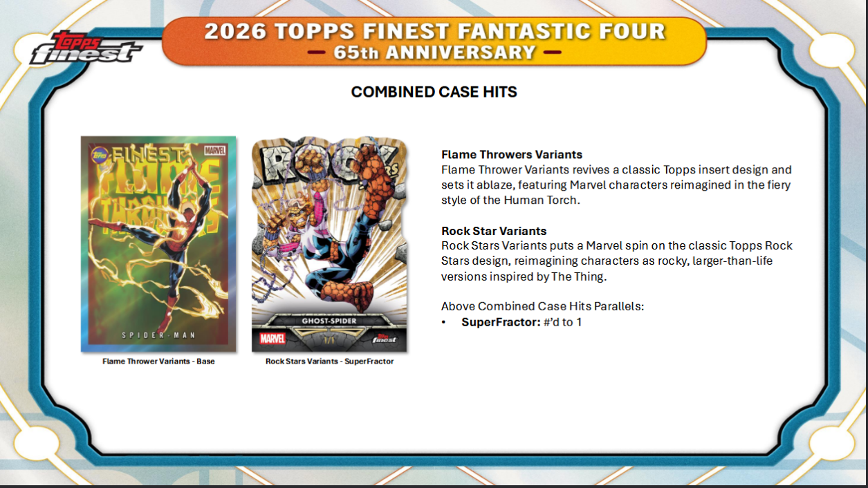 Fantastic Four Trading Cards Topps Finest 2026 Hobby Box (05/06/2026) - Golden Apple Comics
