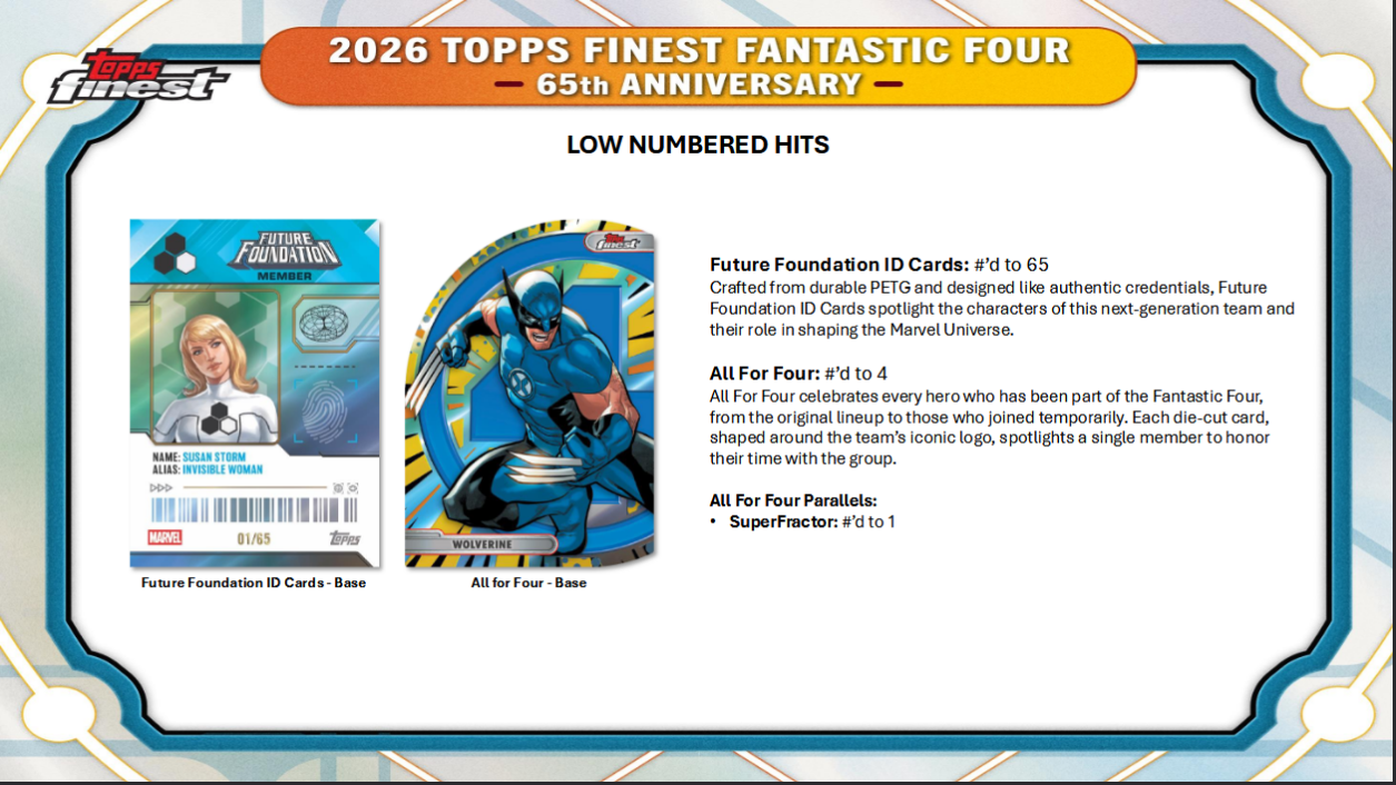 Fantastic Four Trading Cards Topps Finest 2026 Hobby Box (05/06/2026) - Golden Apple Comics