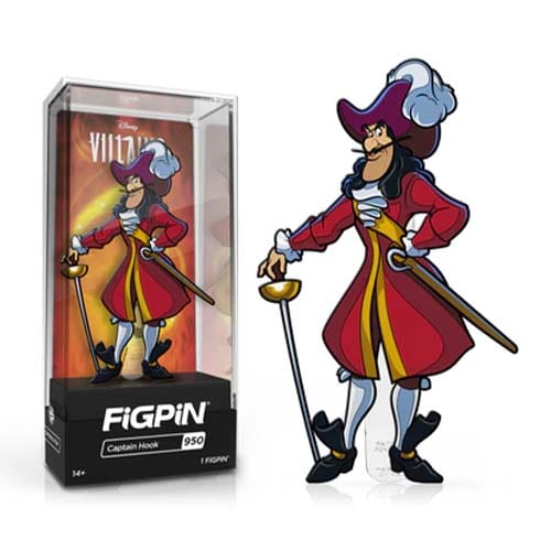 FiGPiN #950 - Disney Villains - Captain Hook Enamel Pin