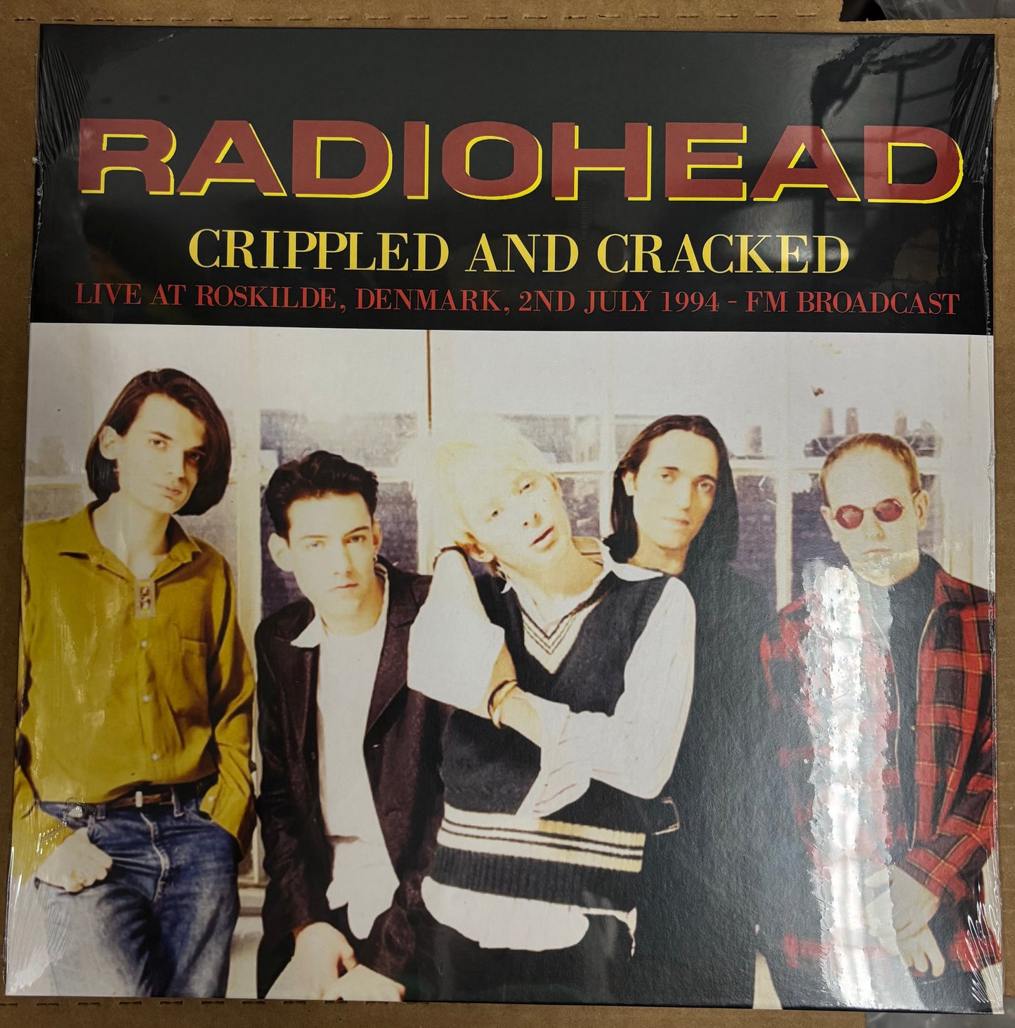 RADIOHEAD - CRIPPLED AND CRACKED - LIVE IN ROSKILDE 1994 LP RECORD *UNOFFICIAL RELEASE*