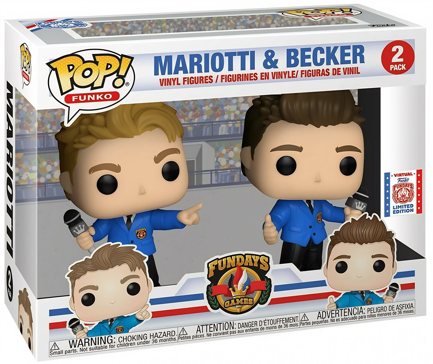POP! Funko: Fundays Games, Mariotti And Becker (2-PK) Exclusive