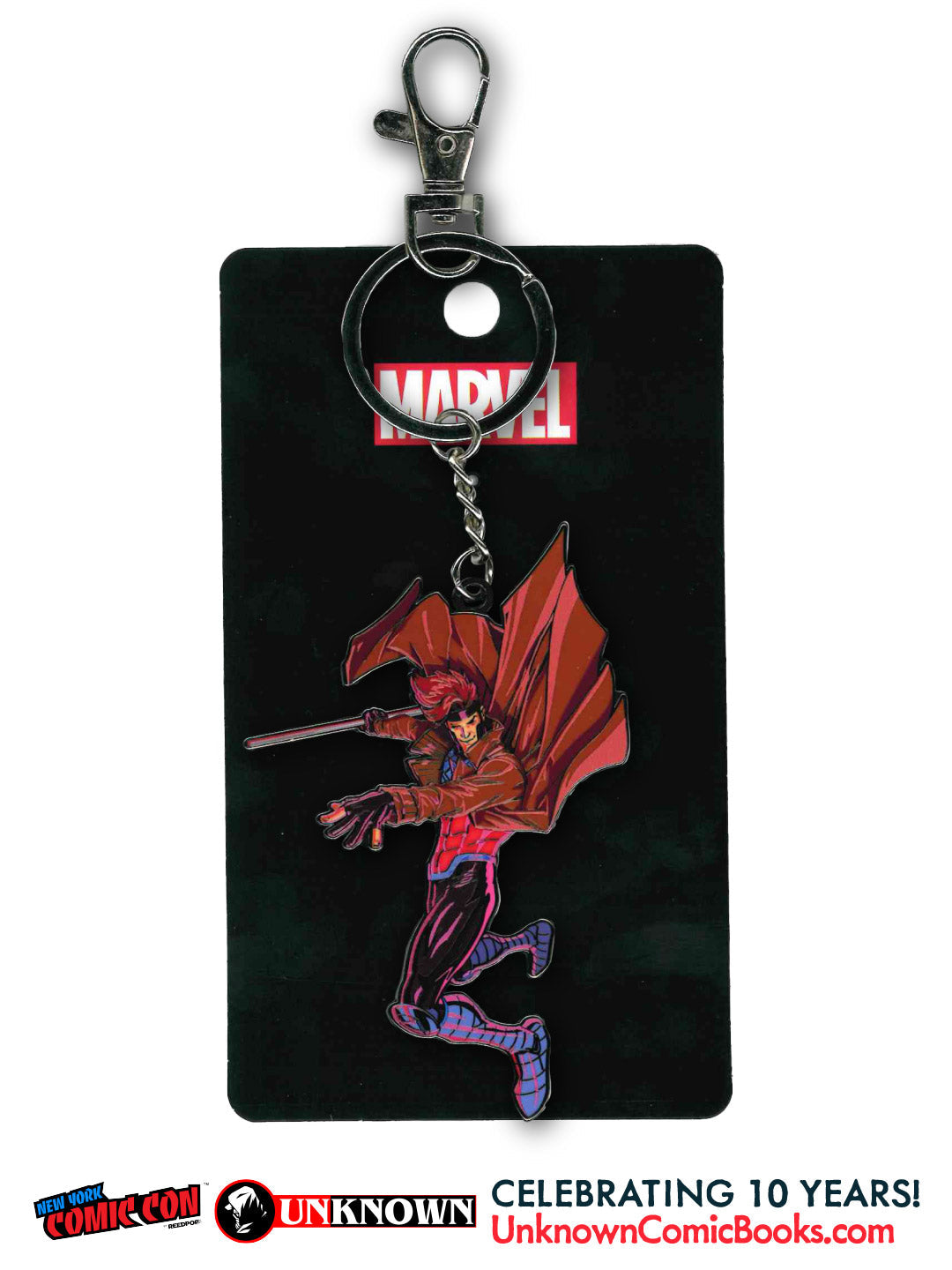 Gambit Keychain NYCC 2026 | David Nakayama | Unknown Comic Books Exclusive (10/28/2026) - Golden Apple Comics