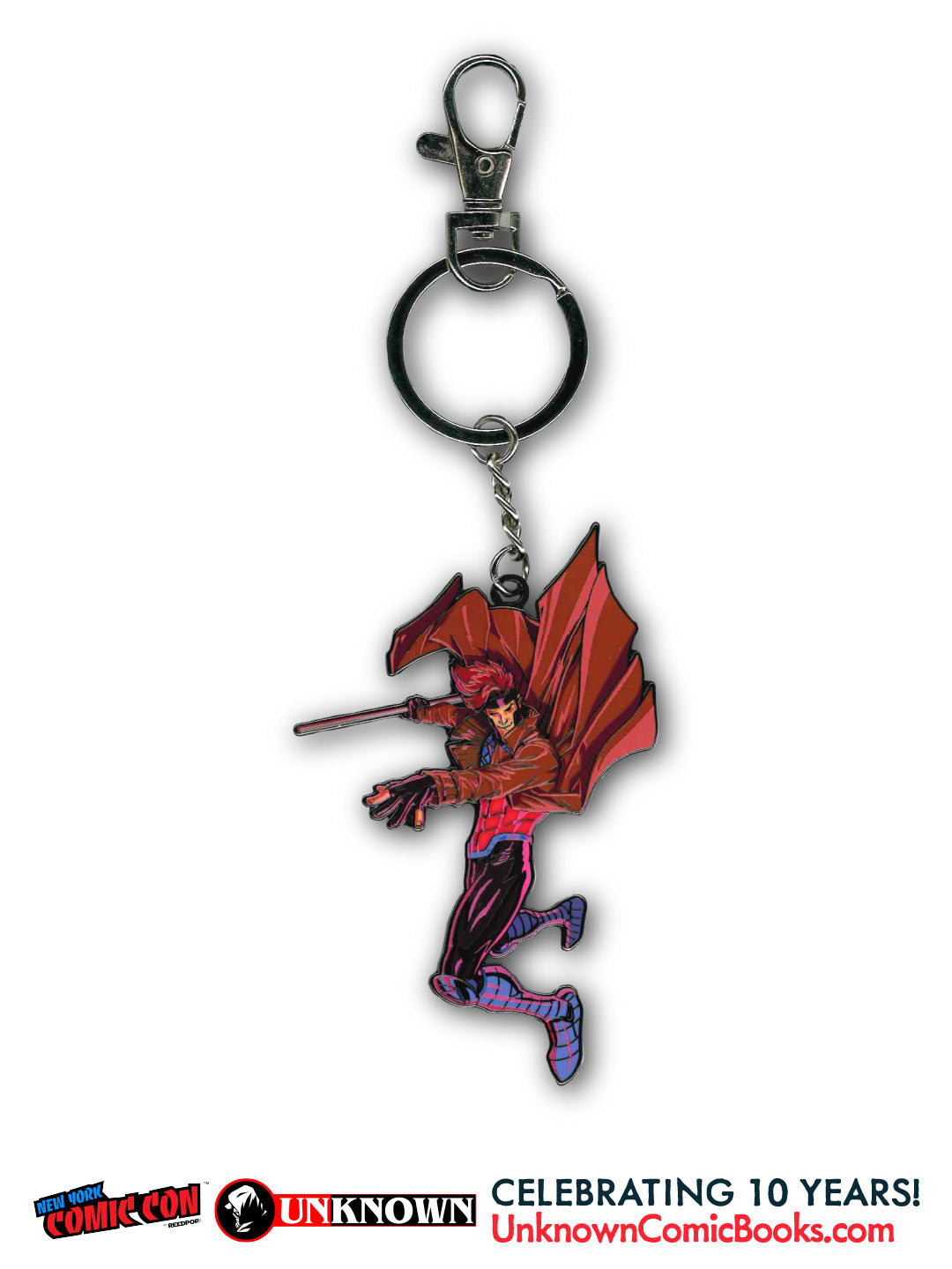 Gambit Keychain NYCC 2026 | David Nakayama | Unknown Comic Books Exclusive (10/28/2026) - Golden Apple Comics