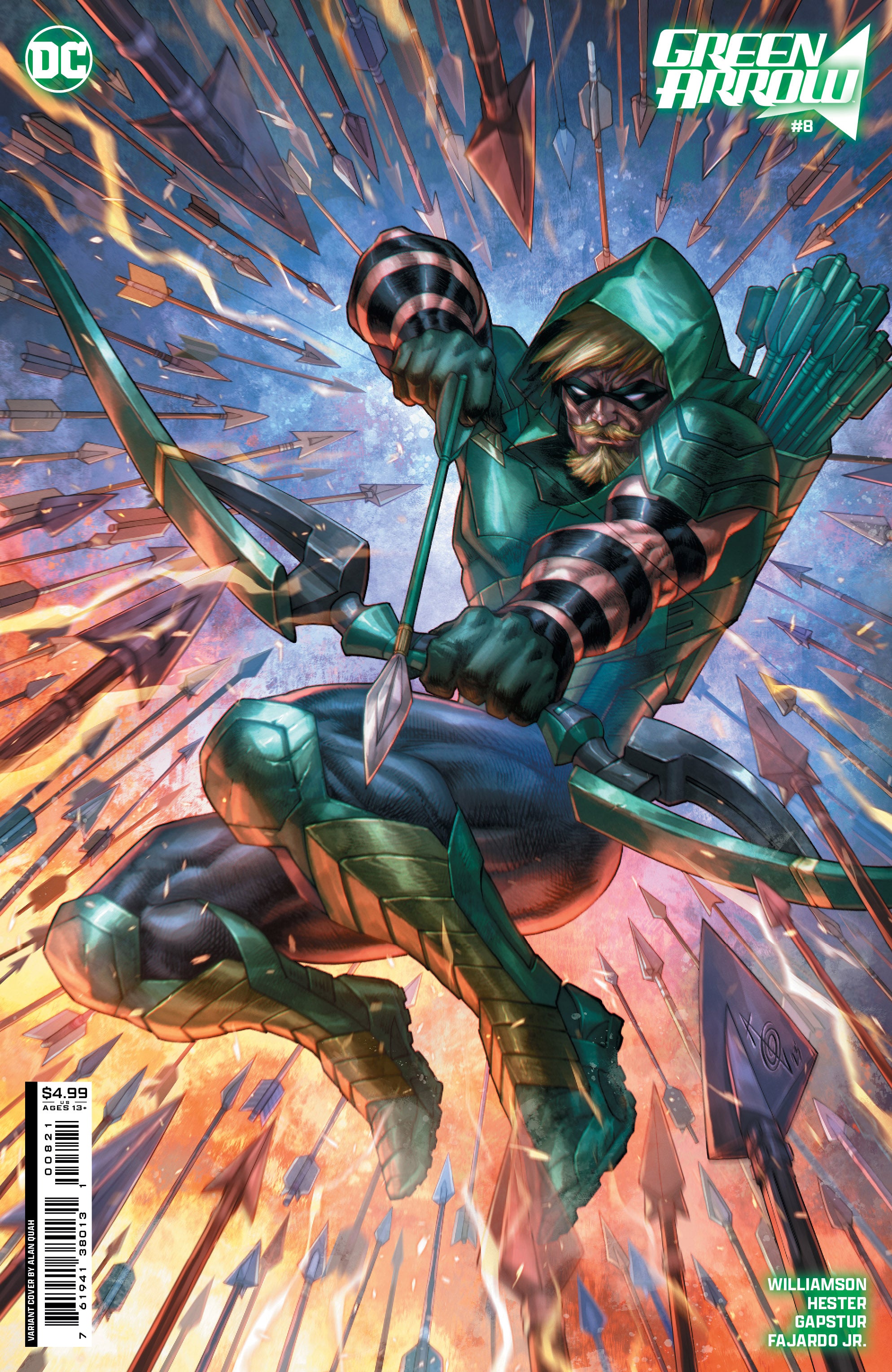 Green Arrow #8 (Of 12) B Alan Quah Card Stock Variant (01/23/2024