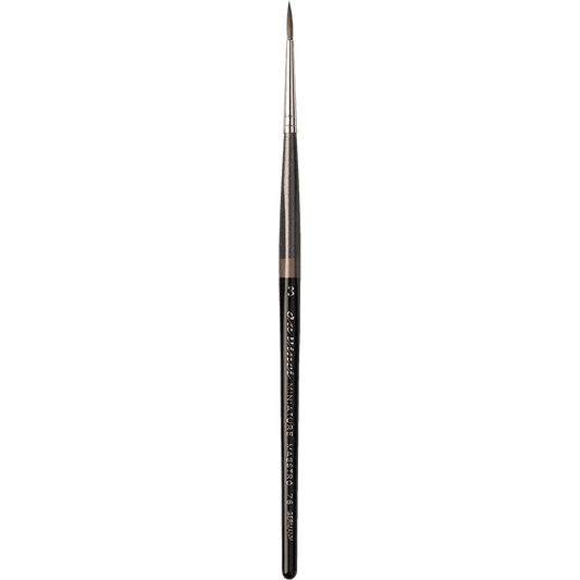 Da Vinci: Miniature Maestro - Kolinsky Red Sable Brush - Series 76 - Size 3 - Round, Short and Pointed