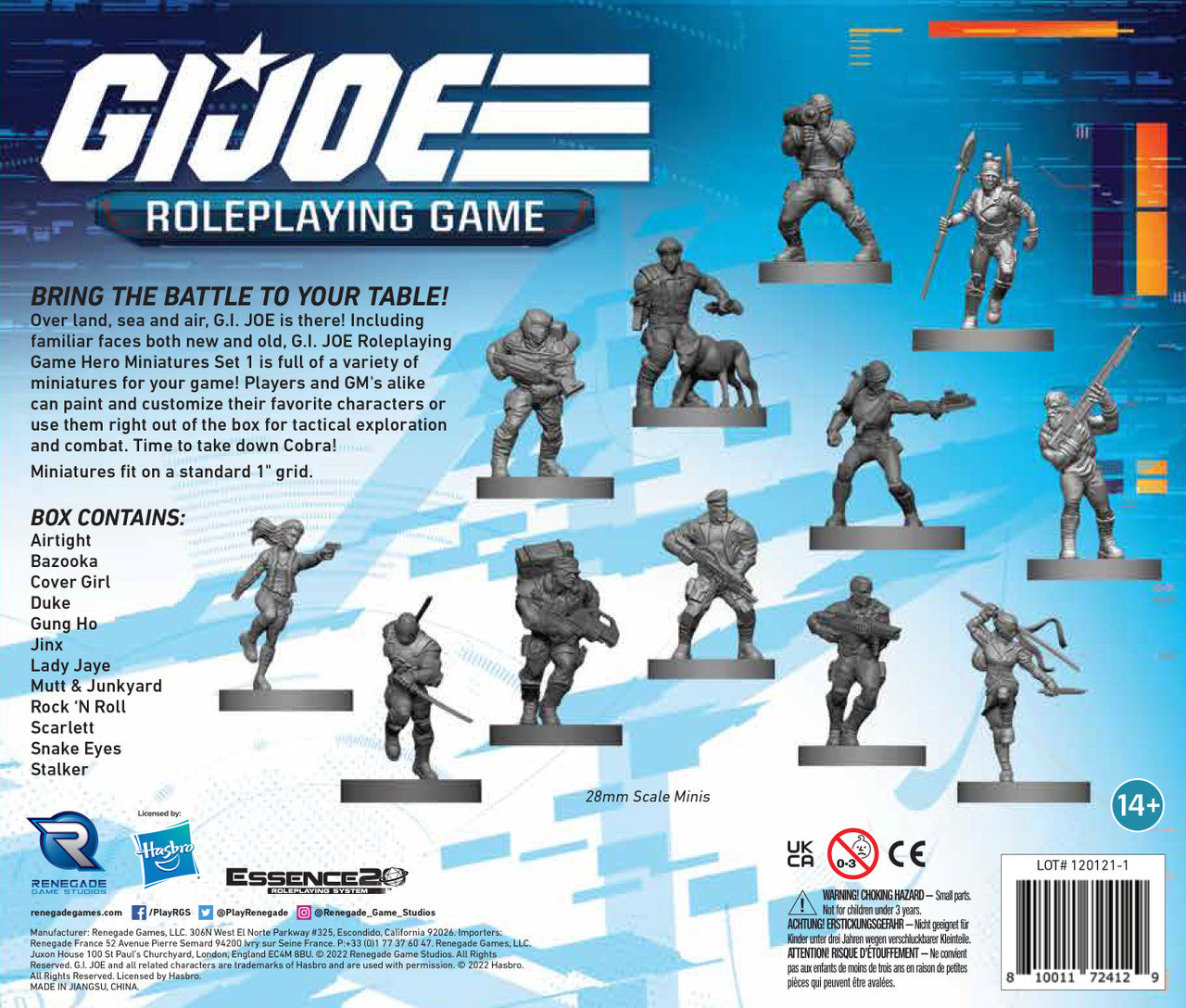 G.I. JOE RPG: Hero Miniatures - Set 1