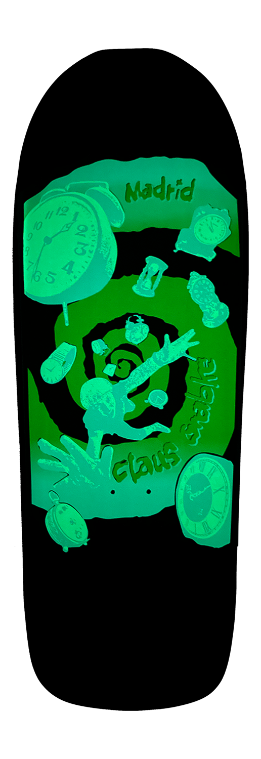 Madrid Claus Grabke Time Warp LTD Glow In The Dark 10.75" Skateboard Deck