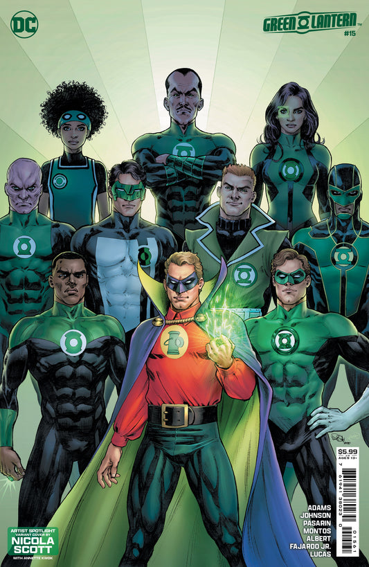 Green Lantern #15 D Nicola Scott Artist Spotlight Variant (Absolute Power) (09/11/2024) Dc