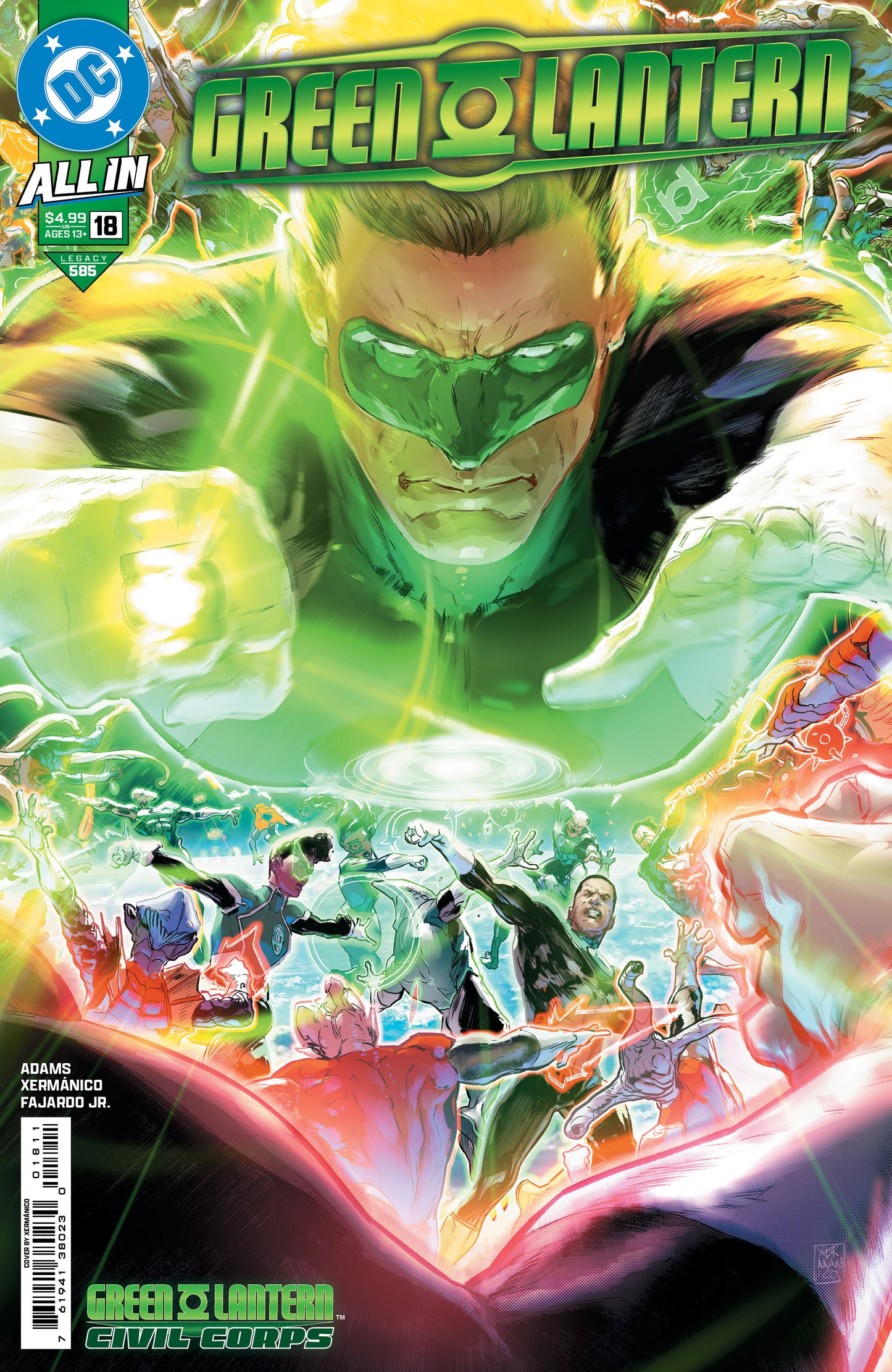 Green Lantern #18 A Xermanico Jeremy Adams (12/11/2024) Dc