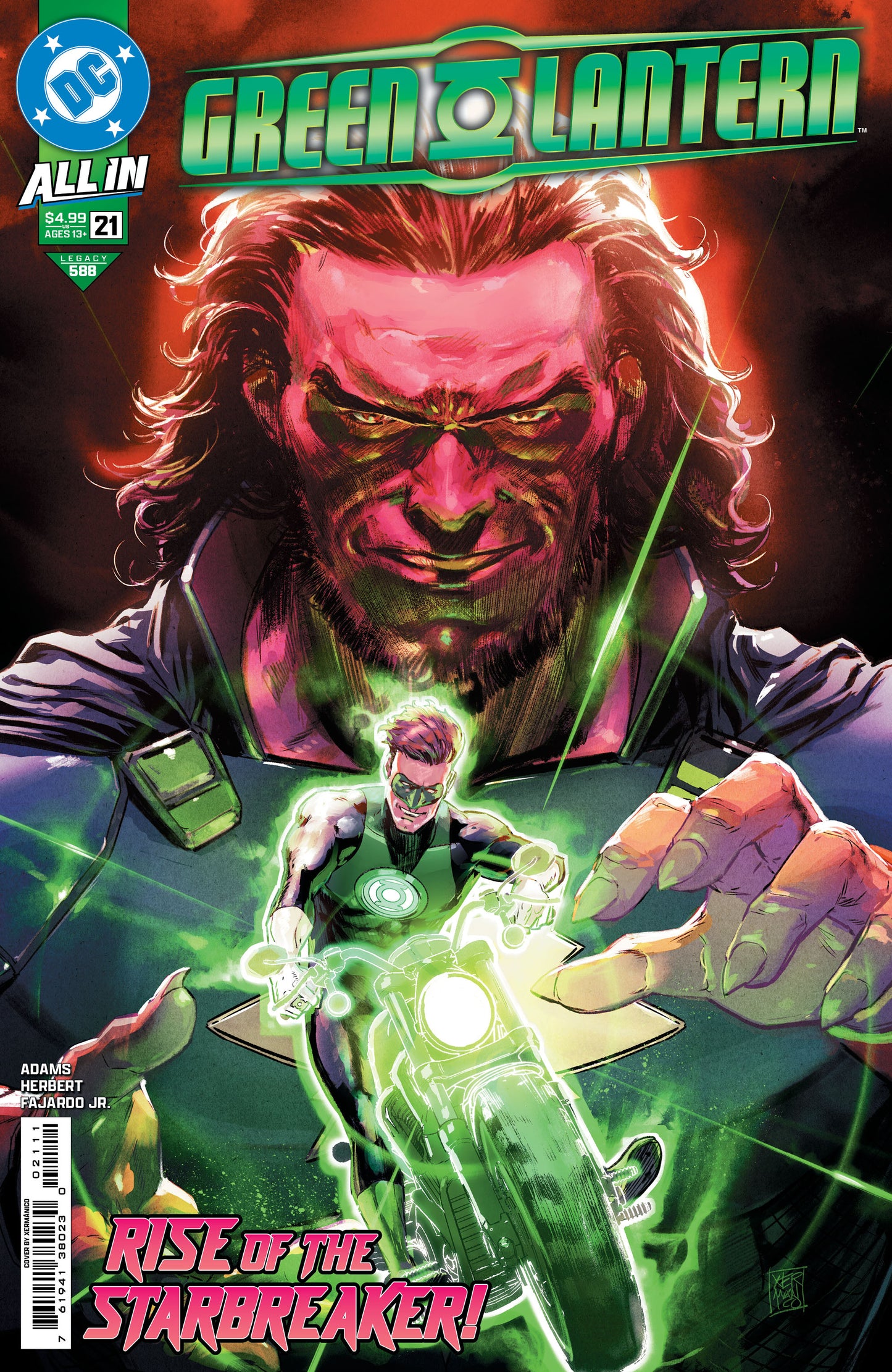 Green Lantern #21 A Xermanico Jeremy Adams (03/26/2025) Dc