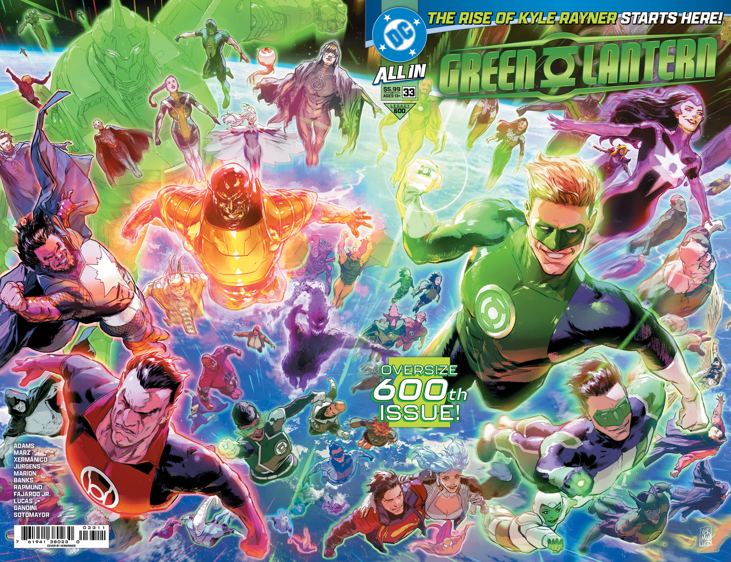 Green Lantern #33 A Xermanico Wraparound (#600) (03/25/2026) Dc - Golden Apple Comics