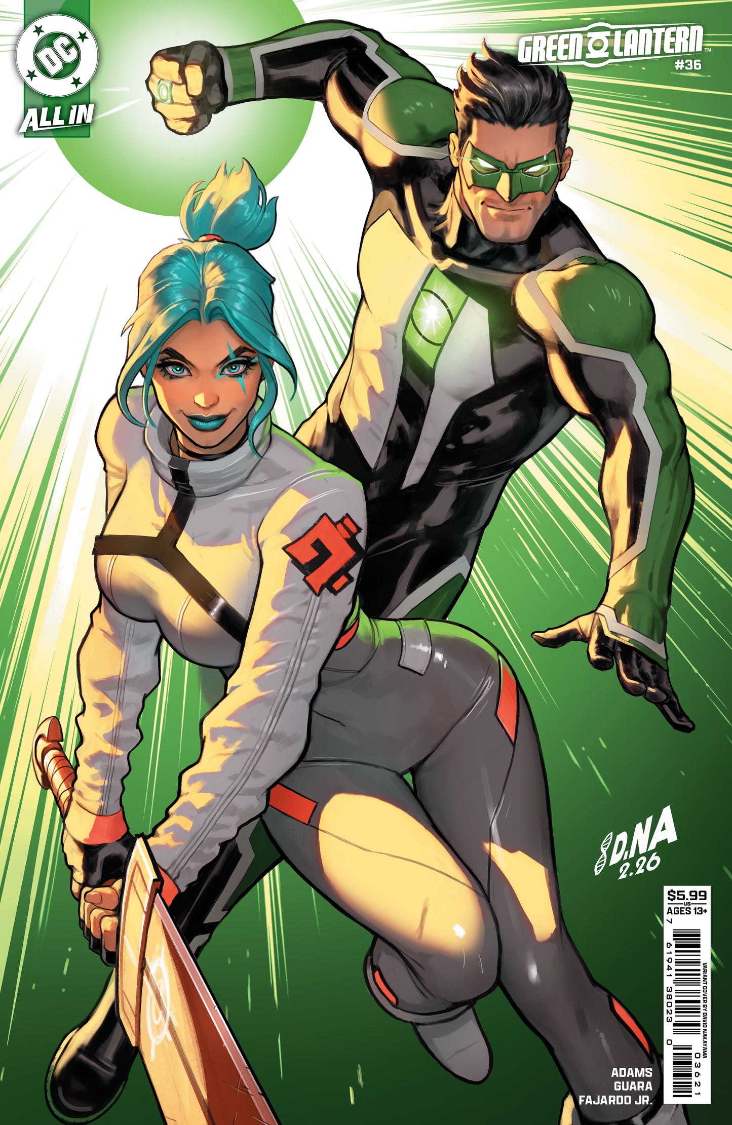 Green Lantern #36 B David Nakayama Variant (06/24/2026) Dc