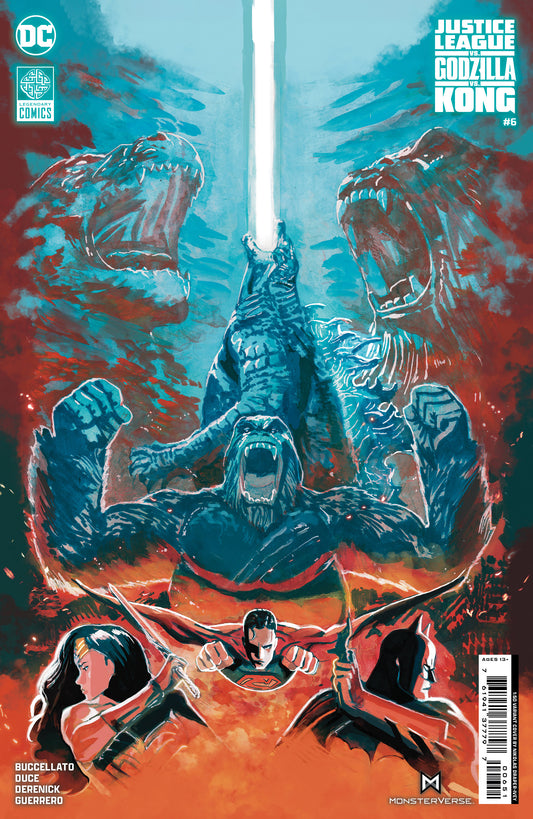 Justice League Vs Godzilla Vs Kong #6 (Of 7) E 1:50 Nikolas Draper-Ivey Card Stock Variant (03/19/2024) Dc