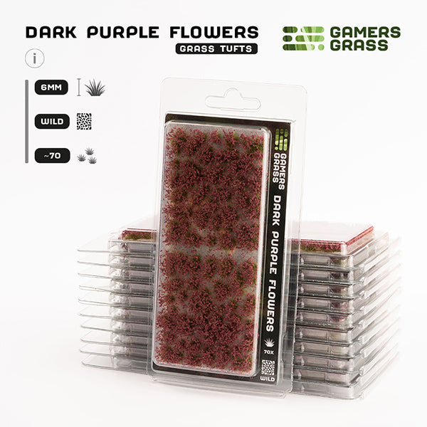 Gamers Grass Tufts: Dark Purple Flowers- Wild - Golden Apple Comics