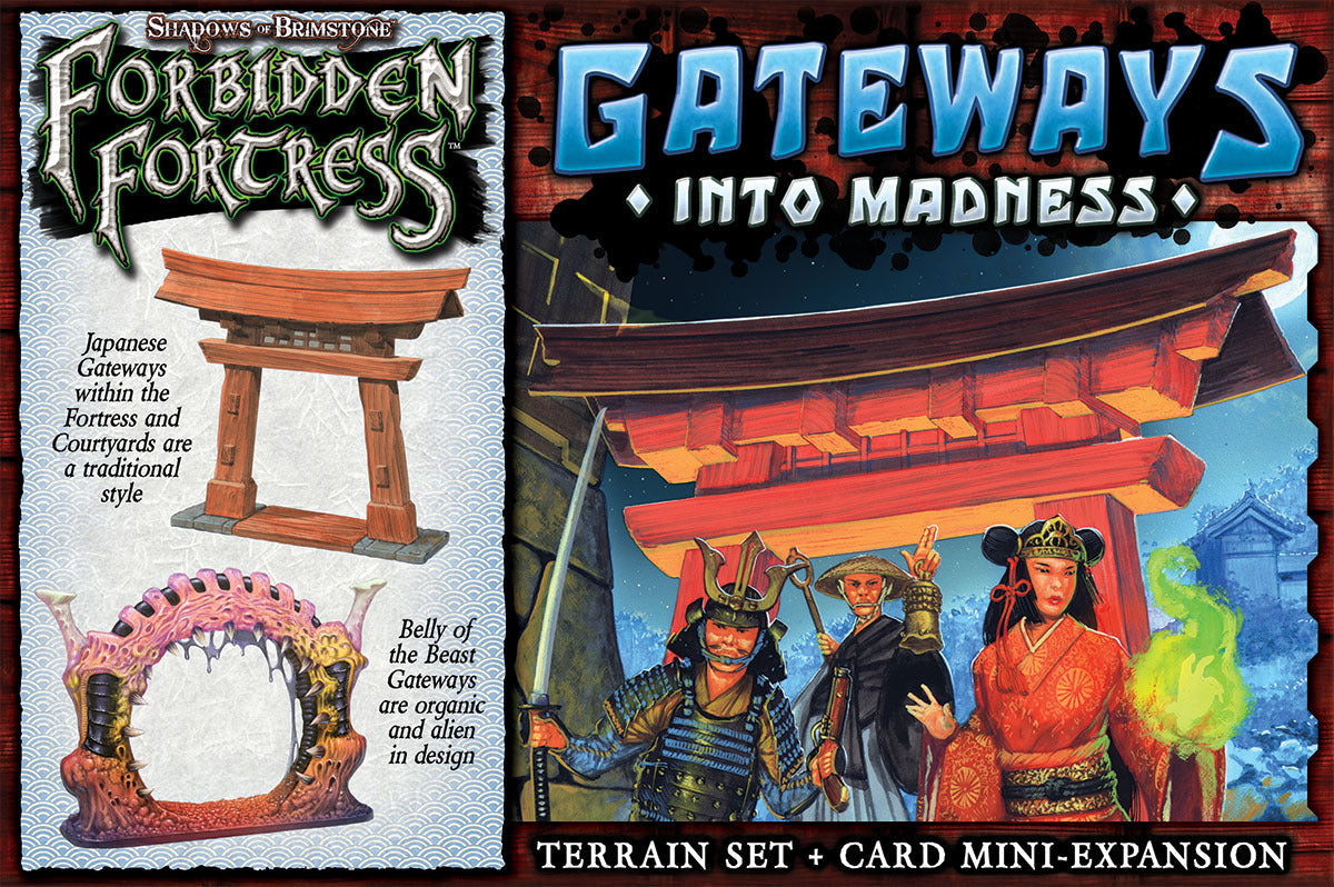 Shadows of Brimstone: Forbidden Fortress - Gateways Into Madness (Terrain and Card Expansion)