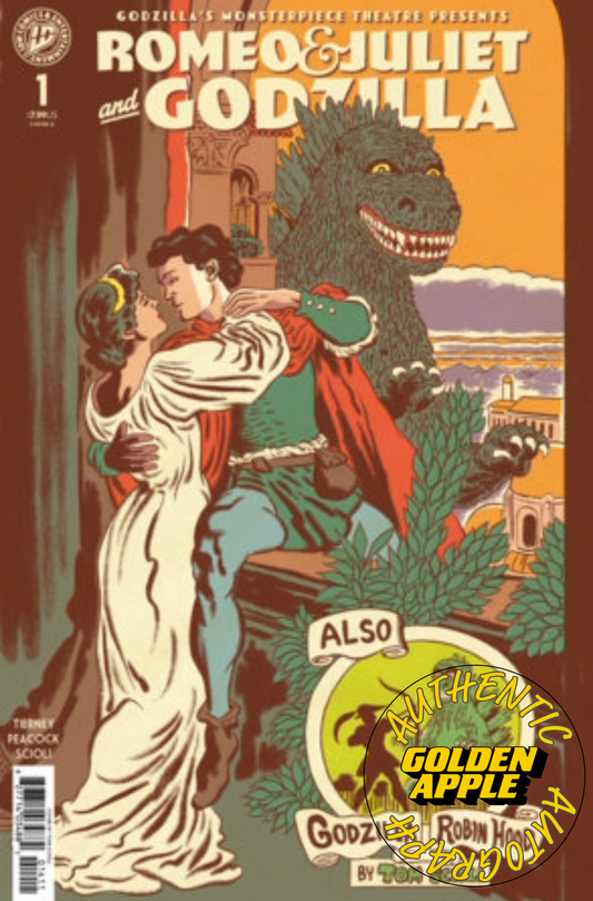 Godzillas Monsterpiece Theatre Presents Romeo & Juliet & Godzilla A Scioli SIGNED Adam Tierney (04/08/2026) Idw - Golden Apple Comics