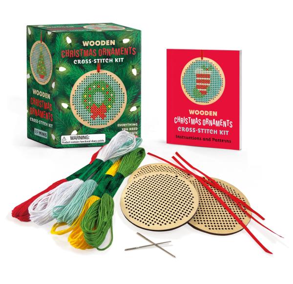 RP Minis: Cross-Stitch Kit - Wooden Christmas Ornaments