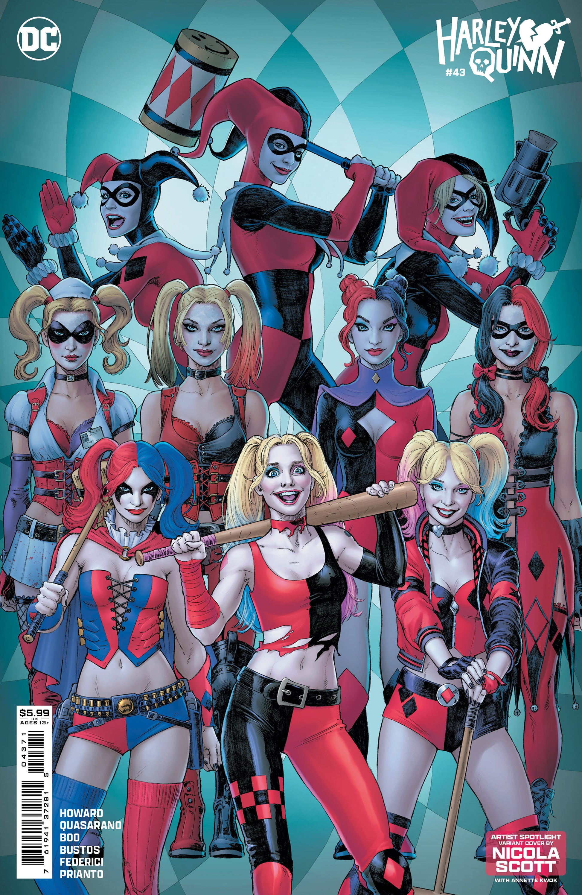 Harley Quinn #43 D Nicola Scott Artist Spotlight Variant (09/25