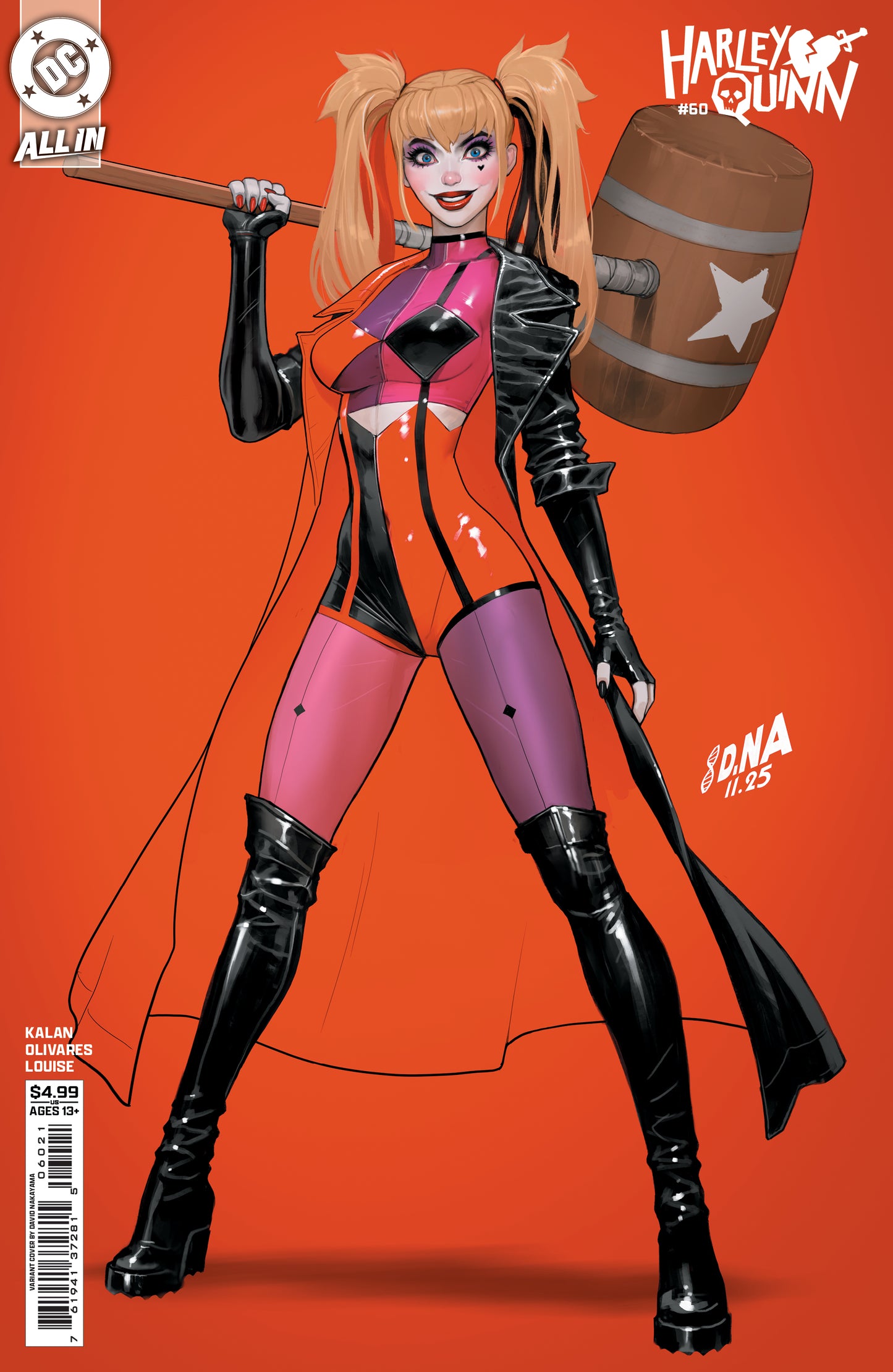 Harley Quinn #60 B David Nakayama Variant (03/25/2026) Dc - Golden Apple Comics