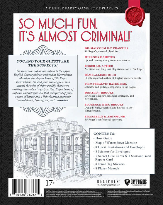 How to Host a Murder: Watersdown Affair - Golden Apple Comics