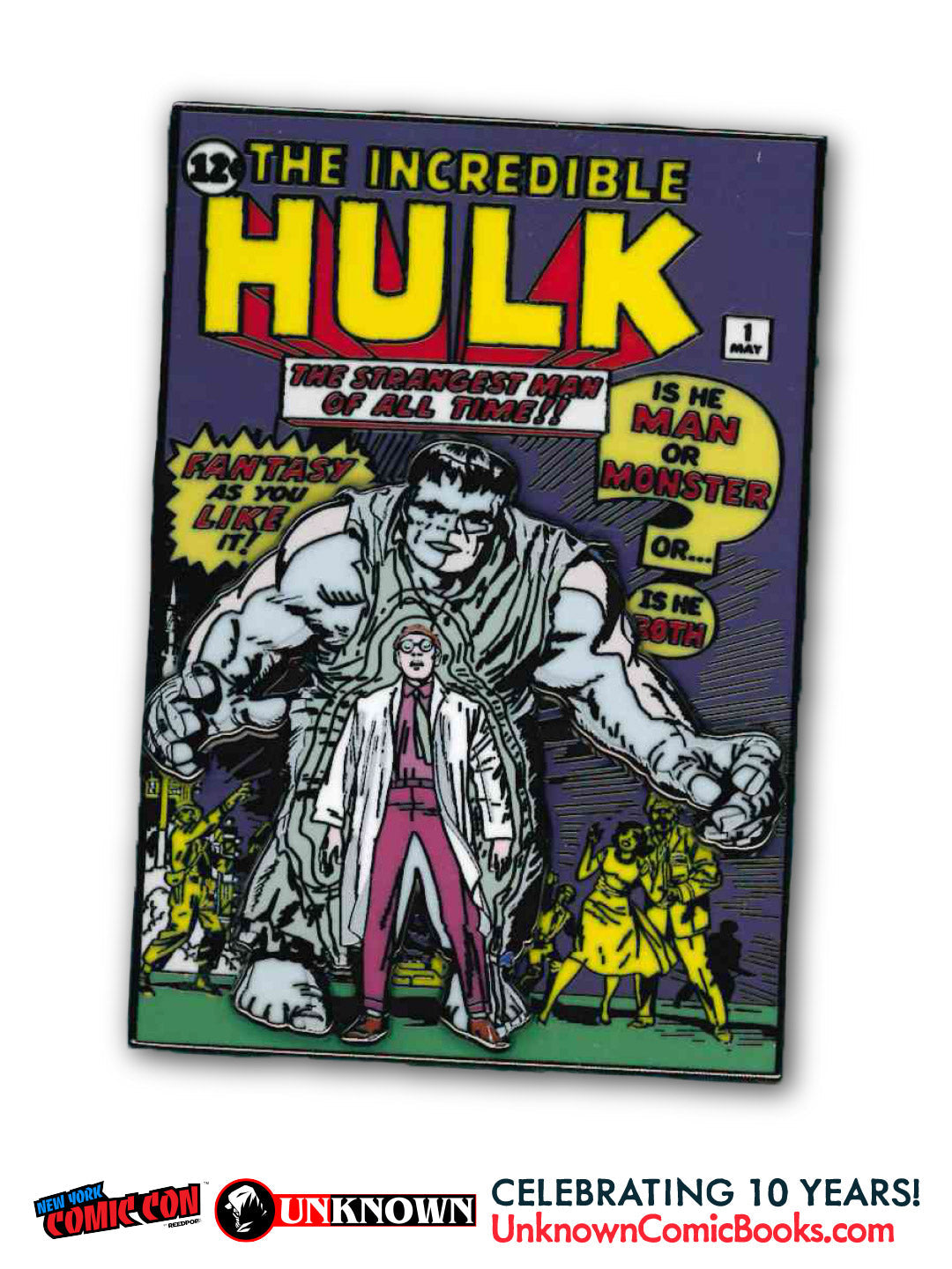 Hulk #1 3" Enamel Pin NYCC 2026 | Unknown Comics Exclusive (10/28/2026) - Golden Apple Comics