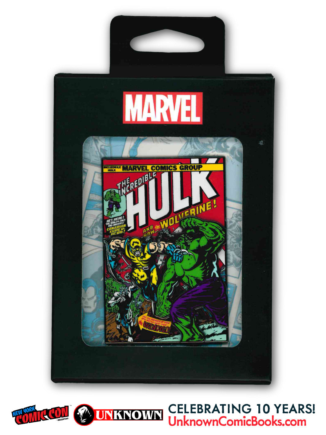 Incredible Hulk #181 3" Enamel Pin NYCC 2026 | Unknown Comics Exclusve (10/28/2026) - Golden Apple Comics