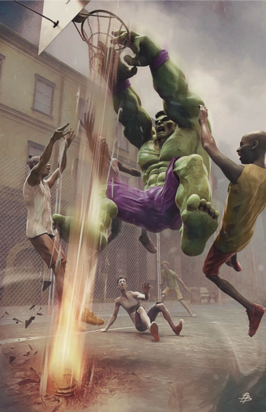 Hulk #4 2nd Print Bjorn Barends Slam Dunk Virgin Variant (03/30/2022) Marvel