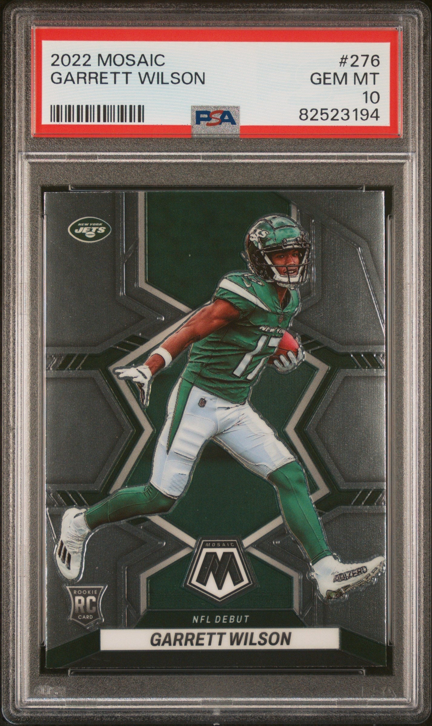 Graded 2022 Panini Mosaic Garrett Wilson #276 Rookie RC Football Card PSA 10 Gem Mint - Golden Apple Comics