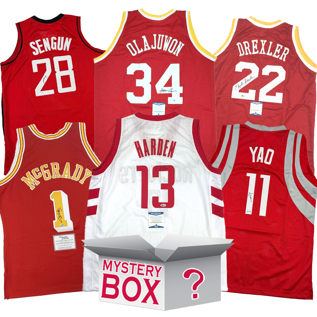 Autographed/Signed Houston Basketball Jersey Mystery Box with PSA JSA or Beckett COA - Golden Apple Comics