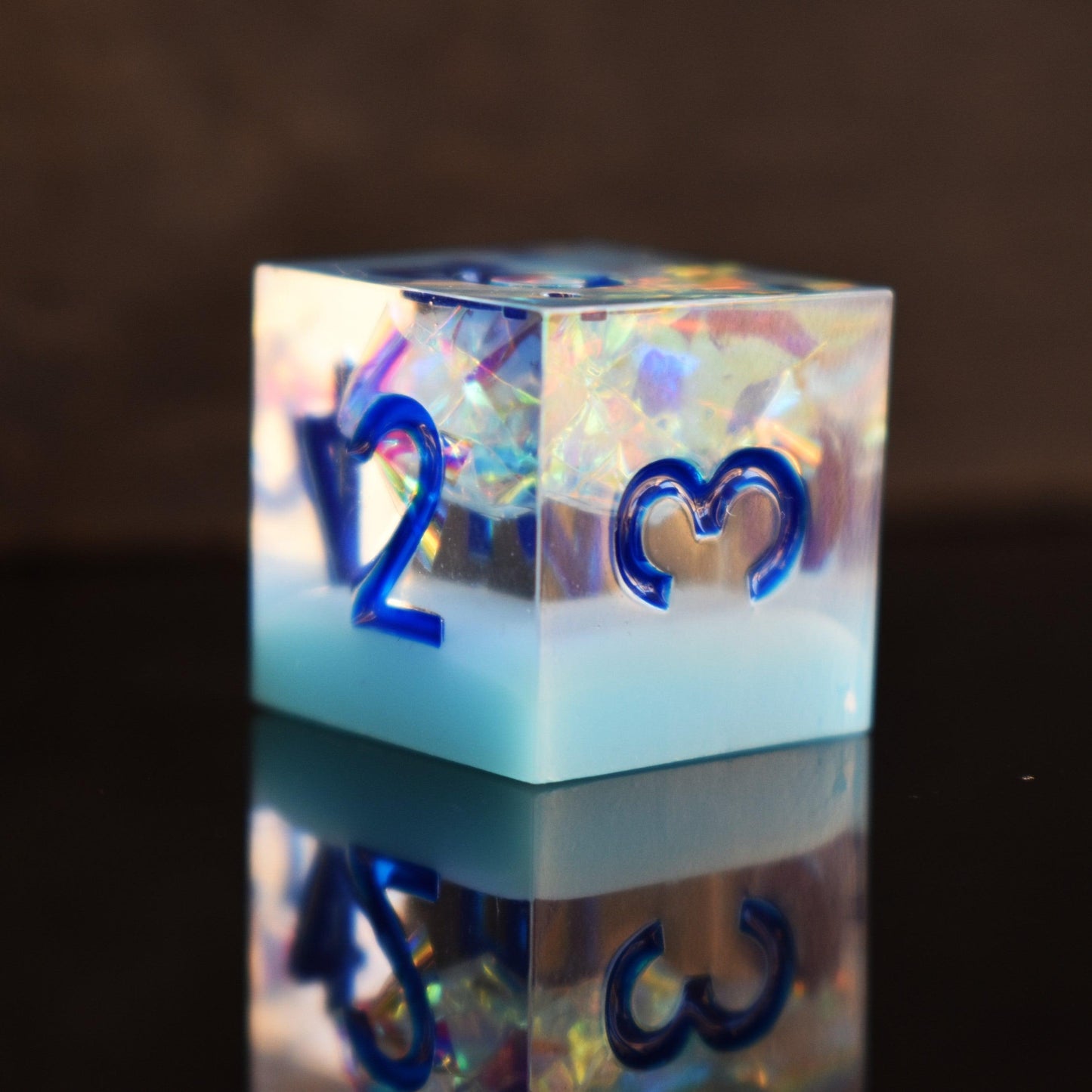 Ice Storm Sharp-Edged Resin Dice Set